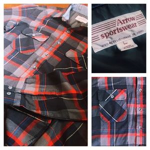 VTG Arrow Sportswear | Long sleeve Flannel | Large